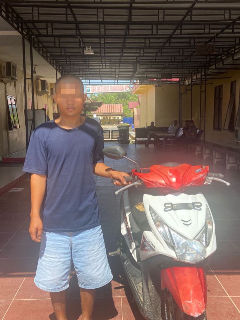 Modus Pinjam Kunci, Pelaku Penggelapan Sepeda Motor Diamankan Polres Tapanuli Tengah