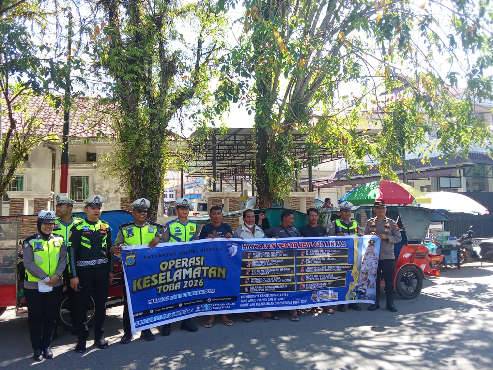 Ops Keselamatan Toba 2026 Polres Sibolga, Tekan Pelanggaran dan Kecelakaan Dilaksanakan Satgas Preemtif