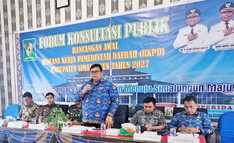 Pemkab Simalungun Gelar Forum Konsultasi Publik Ranwal RKPD Tahun 2027, Tingkatkan Perekonomian Daerah Yang Berdaya Saing Pemkab Simalungun Gelar Forum Konsultasi Publik Ranwal RKPD Tahun 2027, Tingkatkan Perekonomian Daerah Yang Berdaya Saing