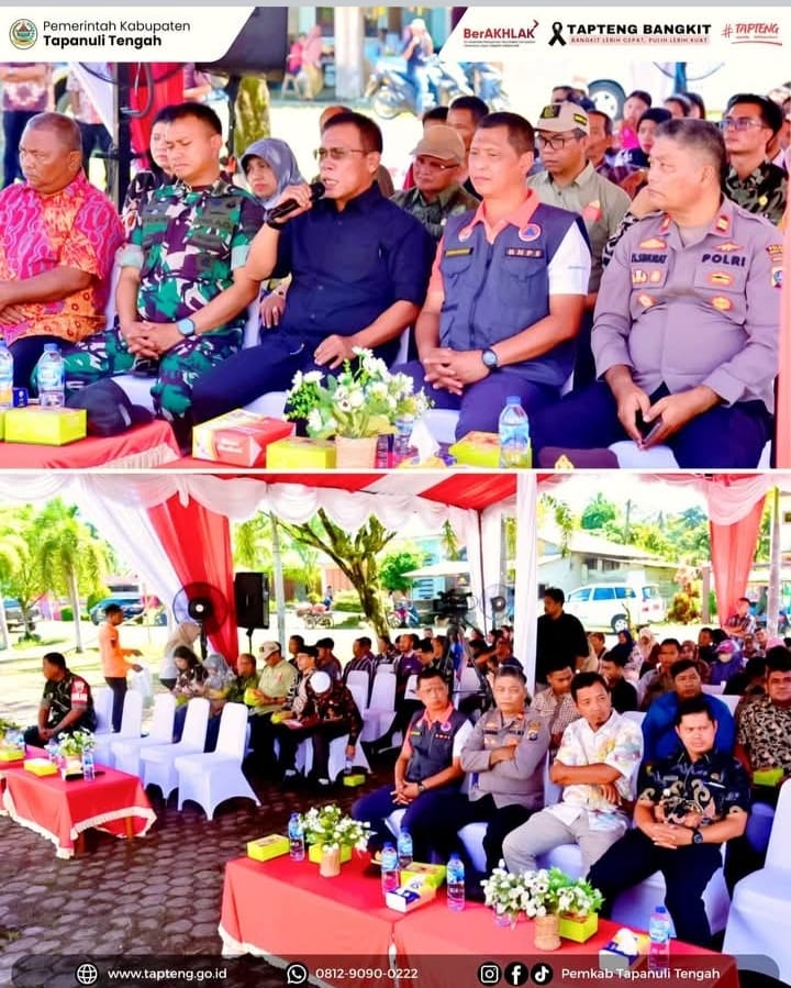 Mendagri Resmikan Hunian Sementara Pengungsi Bencana Alam Pinangsori