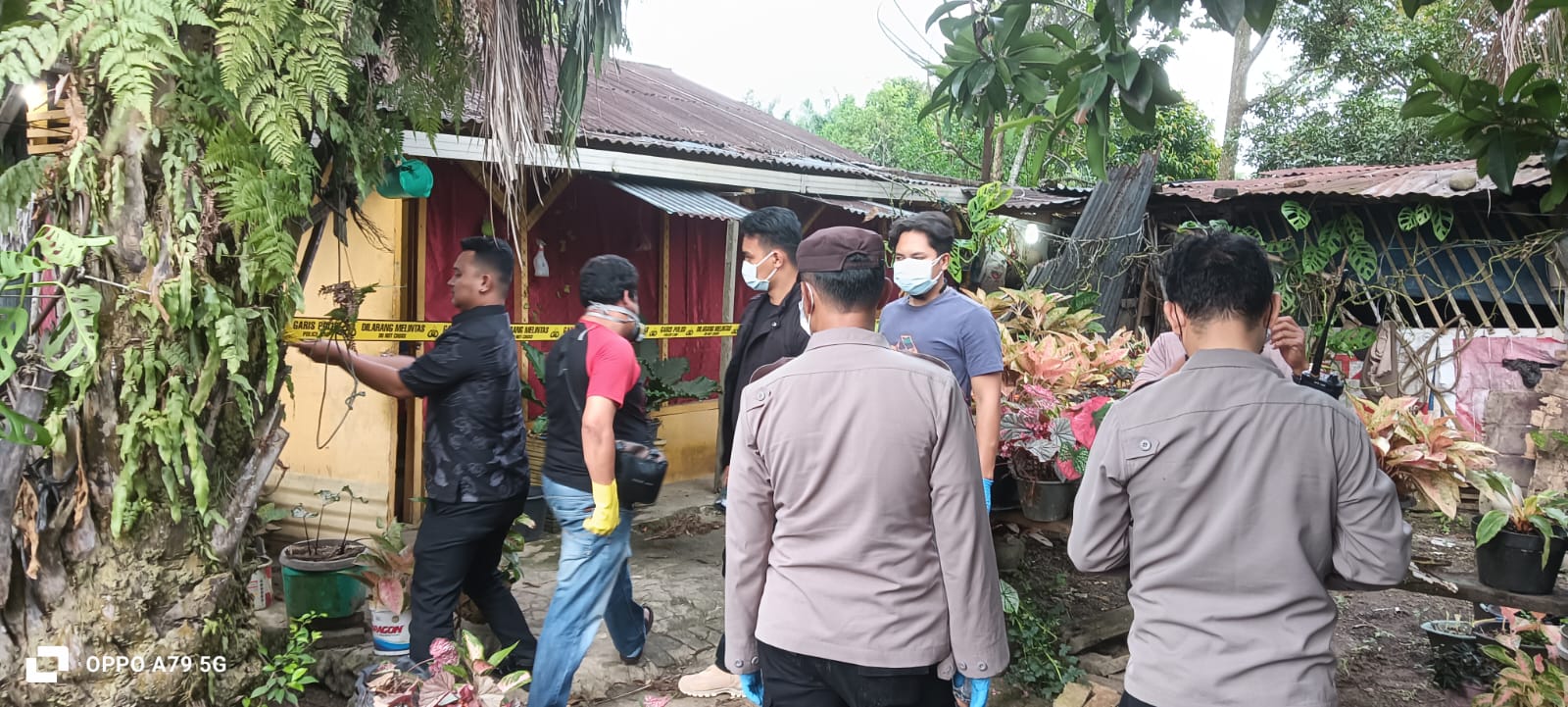 Warga Gang Hunter Geger, R br Tarigan Ditemukan Tewas Membusuk, Polsek Siantar Martoba Cek TKP