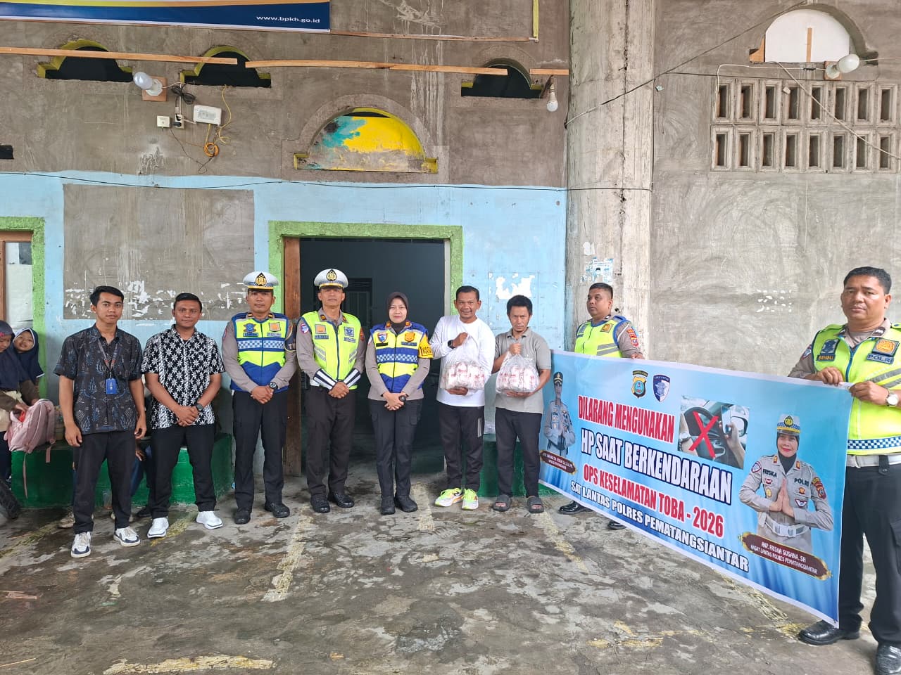 Ops Keselamatan Toba 2026, Sat Lantas Polres Pematangsiantar Gelar Jumat Berkah