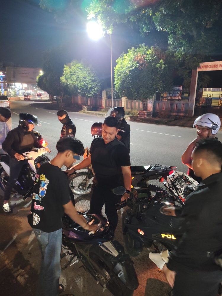 Timsus Dayok Mirah Polres Pematangsiantar Amankan Dua Sepeda Motor Knalpot Brong