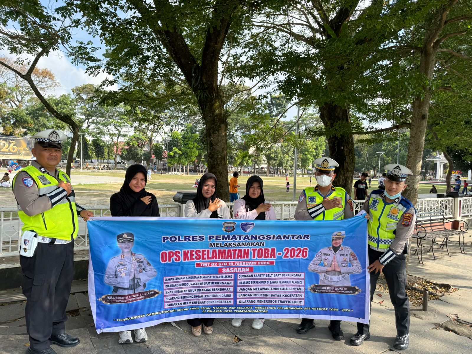 Ops Keselamatan Toba 2026, Sat Lantas Polres Pematangsiantar Berikan Edukasi