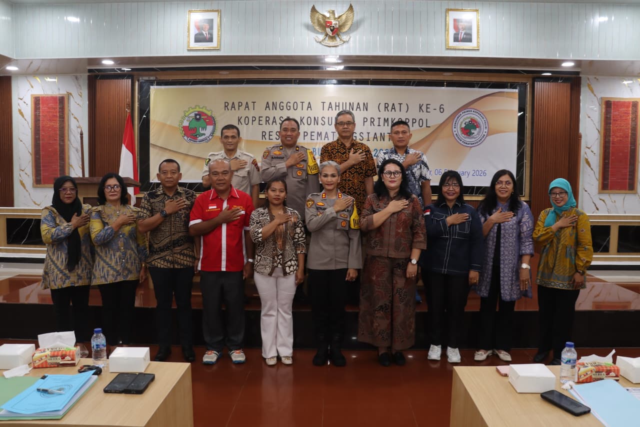 Polres Pematangsiantar Laksanakan RAT Buku Ke VI Tahun Konsumen Primkopol