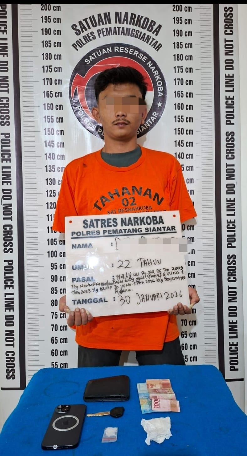 Polres Pematangsiantar Tangkap DP, Pemilik Sabu 1,31 Gram Polres Pematangsiantar Tangkap DP, Pemilik Sabu 1,31 Gram
