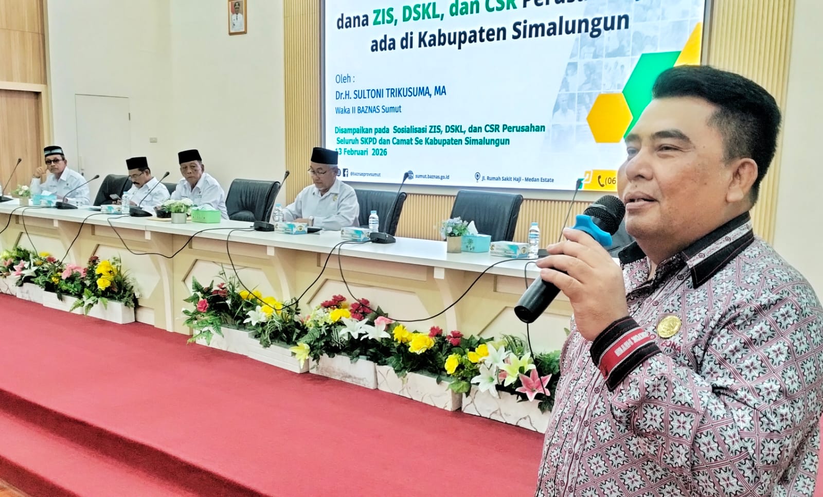 Sosialisasi ZIS, DSKL dan CSR, Bupati Simalungun Deklarasikan 10 Persen Dari Gaji Setiap Bulan Untuk BAZNAS Sosialisasi ZIS, DSKL dan CSR, Bupati Simalungun Deklarasikan 10 Persen Dari Gaji Setiap Bulan Untuk BAZNAS
