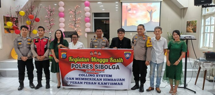Polres Sibolga Tampung Aspirasi Jemaat dan Edukasi Bahaya Kenakalan Remaja Melalui Program Minggu Kasih