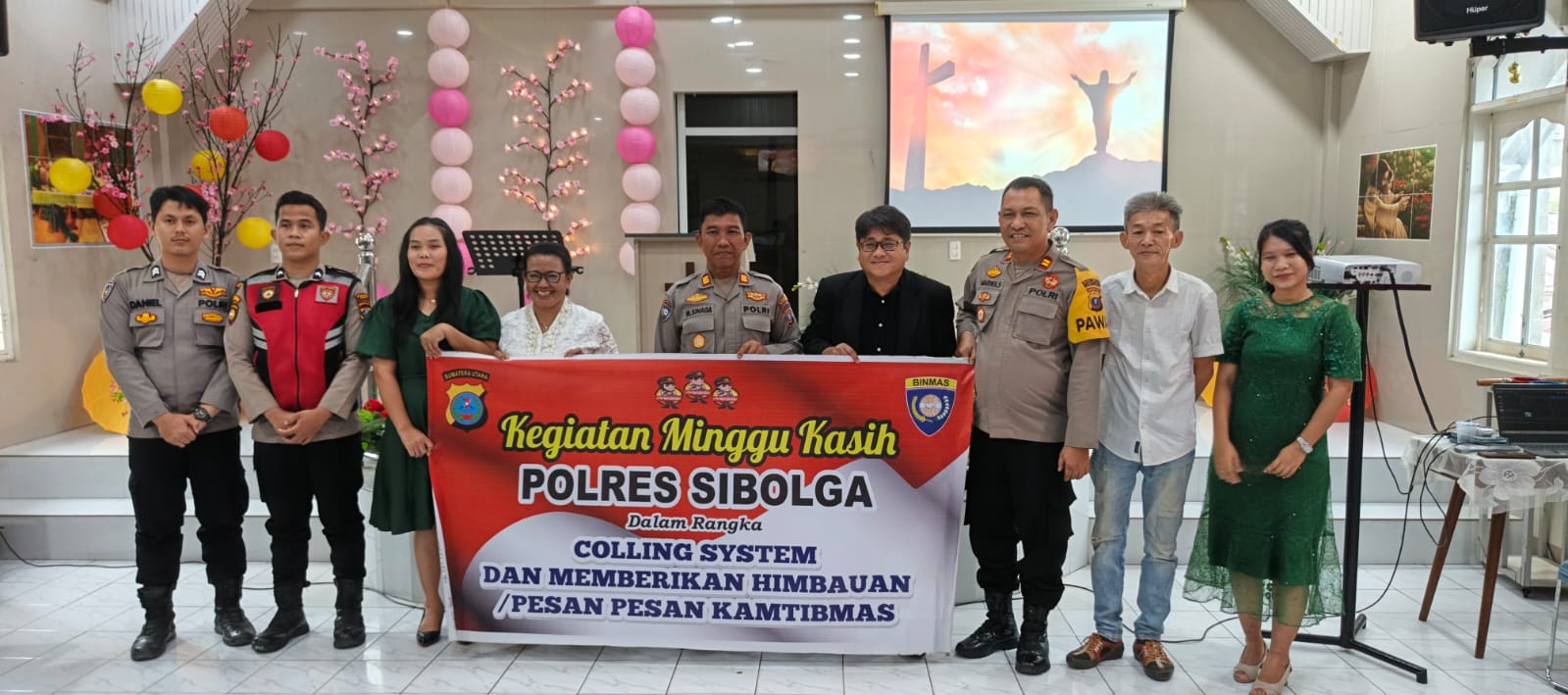 Polres Sibolga Tampung Aspirasi Jemaat dan Edukasi Bahaya Kenakalan Remaja Melalui Program Minggu Kasih
