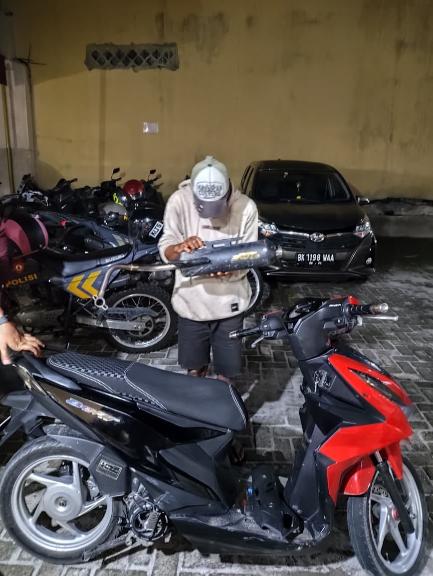 Timsus Dayok Mirah Polres Pematangsiantar Berikan Imbauan kepada Pengendara Sepeda Motor Knalpot Brong