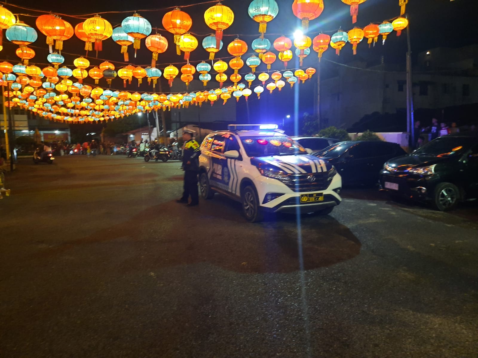 Sat Lantas Polres Pematangsiantar Laksanakan Patroli Amankan Ibadah Perayaan Tahun Baru Imlek 2026