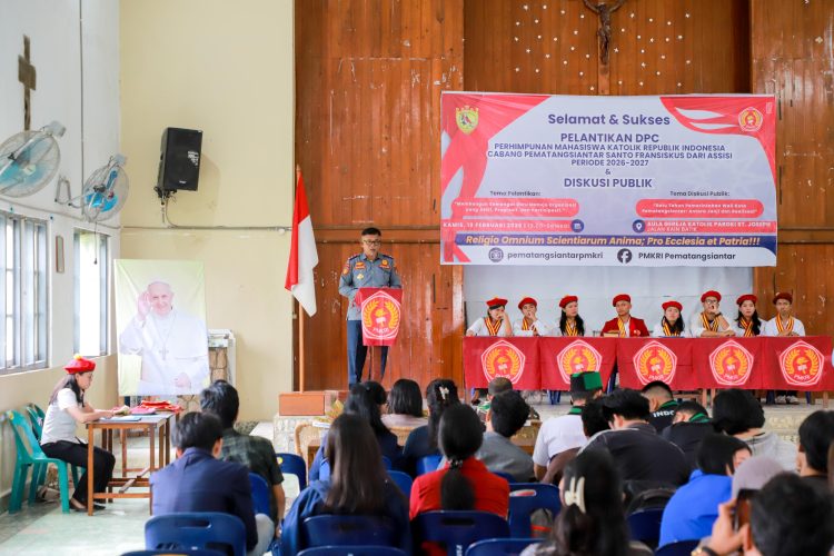 Wali Kota Pematangsiantar Diwakili Kadishub Menghadiri Pelantikan DPC PMKRI Kota Pematangsiantar Santo Fransiskus dari Assisi Periode 2026-2027