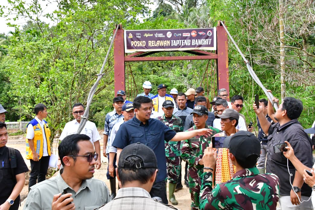 Tinjau Sungai Tukka, Gubernur Sumut : Langkah Pengendalian Banjir Membangun Sabo DAM dan Tanggul