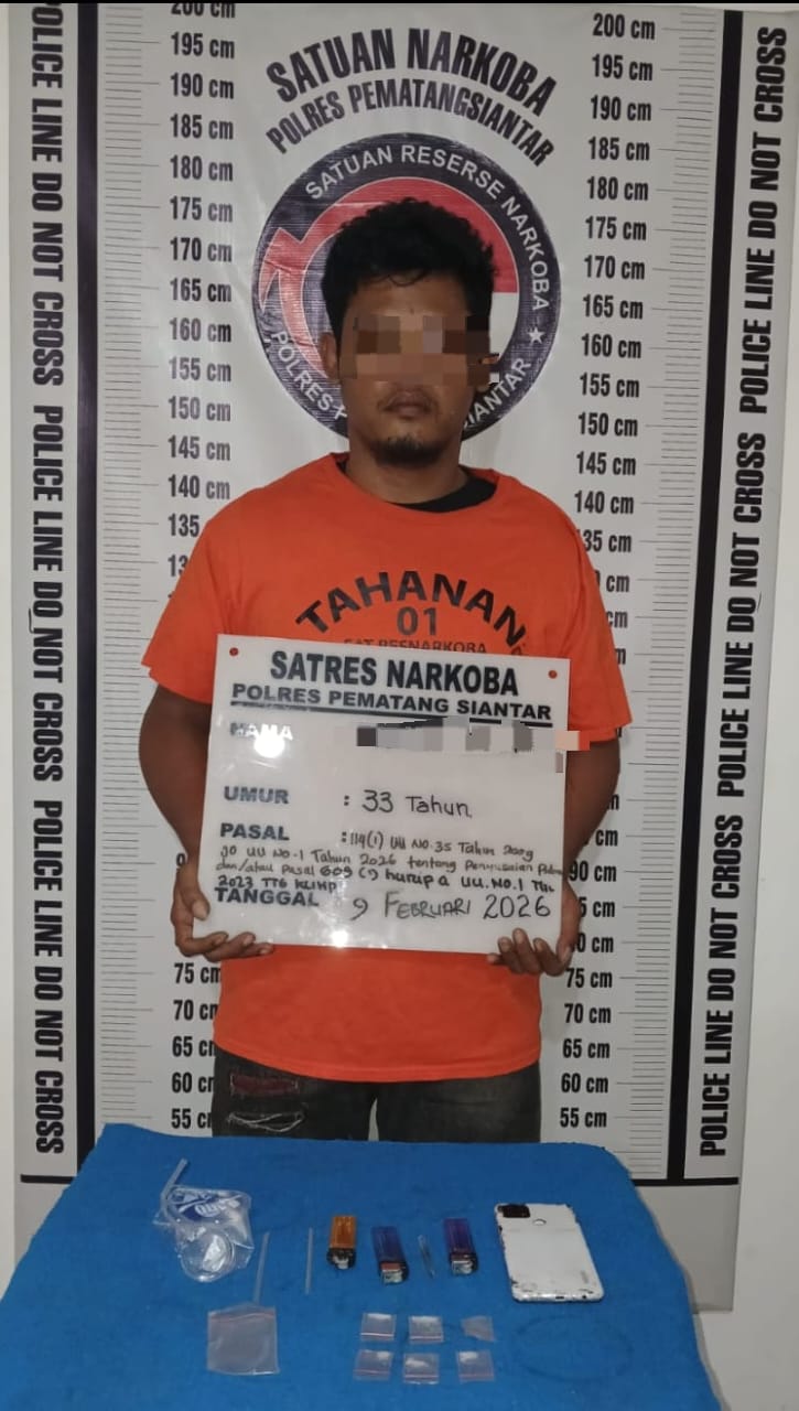 Polres Pematangsiantar Amankan Residivis Pemilik 6 Paket Sabu Polres Pematangsiantar Amankan Residivis Pemilik 6 Paket Sabu