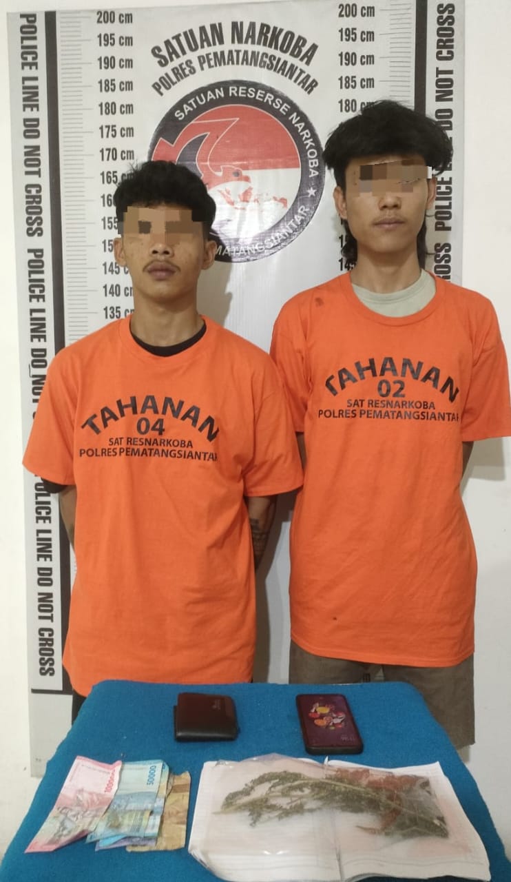 Satres Narkoba Polres Pematangsiantar Berhasil Mengungkap Dugaan Kepemilikan Narkotika Jenis Ganja di Jalan Bah Torop