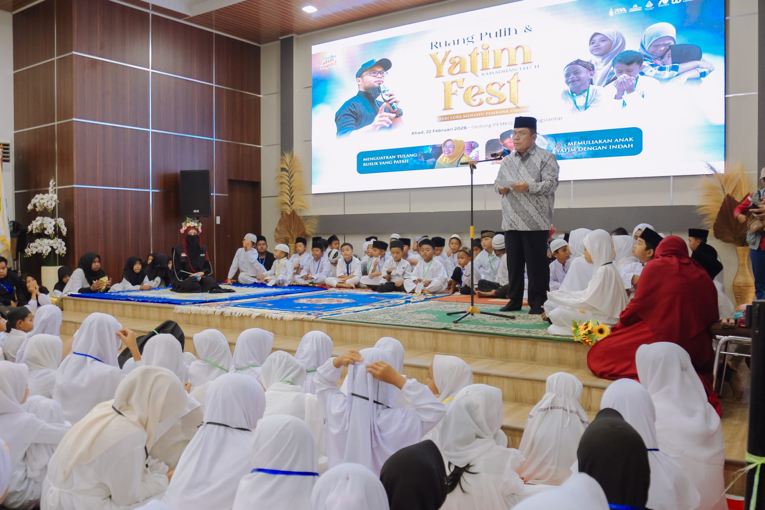 Wali Kota Pematangsiantar Wesly Silalahi Menghadiri Yatim Fest Ramadhan Yayasan Abulyatama Indonesia