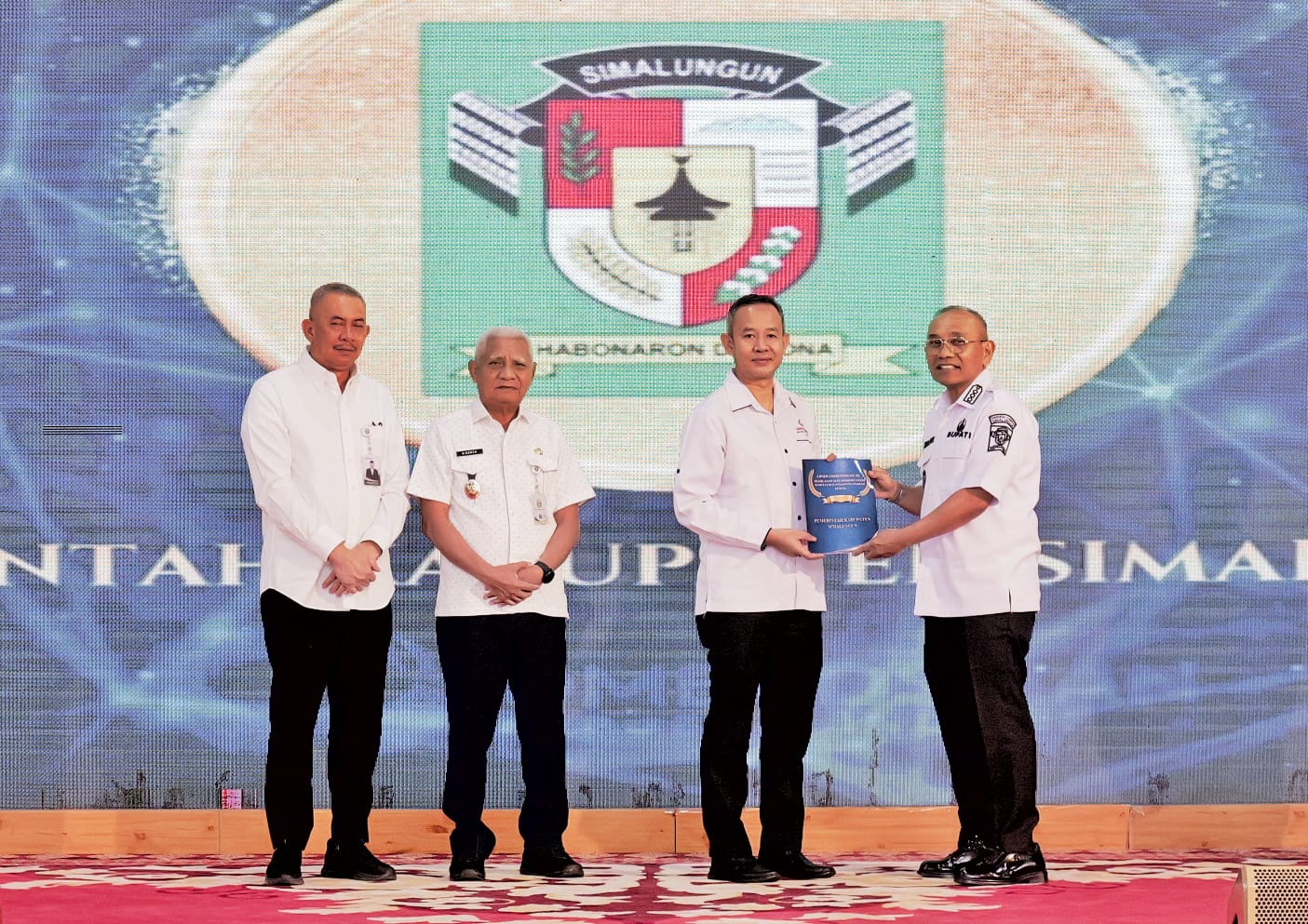 Mantap, Kabupaten Simalungun Raih Opini Kualitas Sedang Tanpa Maladministrasi dari Ombudsman RI