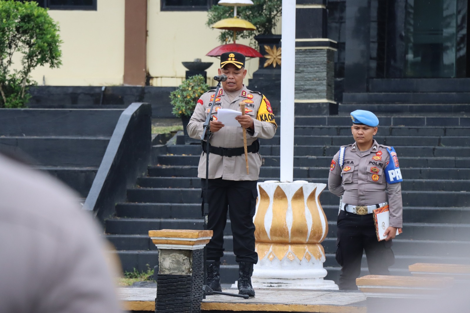 Jelang Ramadhan 1447 Hijriah, Polres Way Kanan Gelar Upacara Sertijab Wakapolres dan Kasipropam