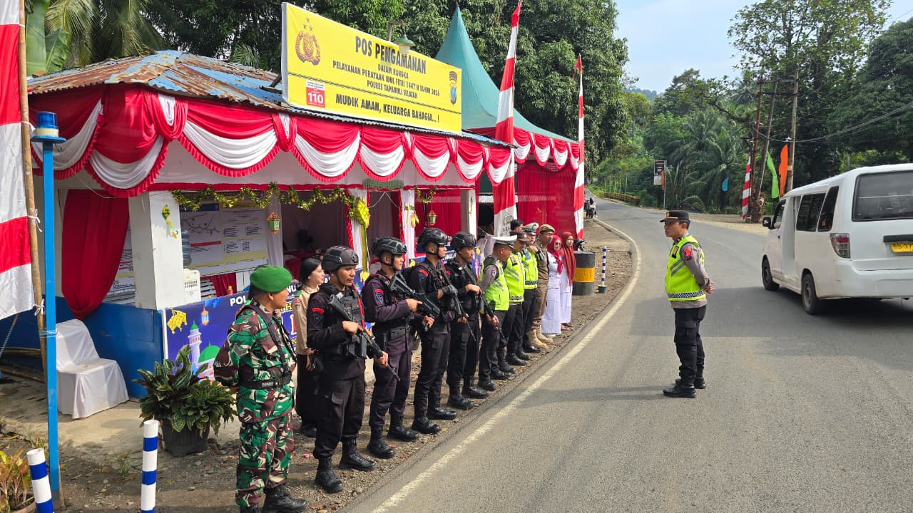 Brimob Sumut Siaga Penuh Amankan Arus Lebaran, Kehadiran Personel di Tiga Pos Strategis Jamin Kamseltibcarlantas Tetap Kondusif