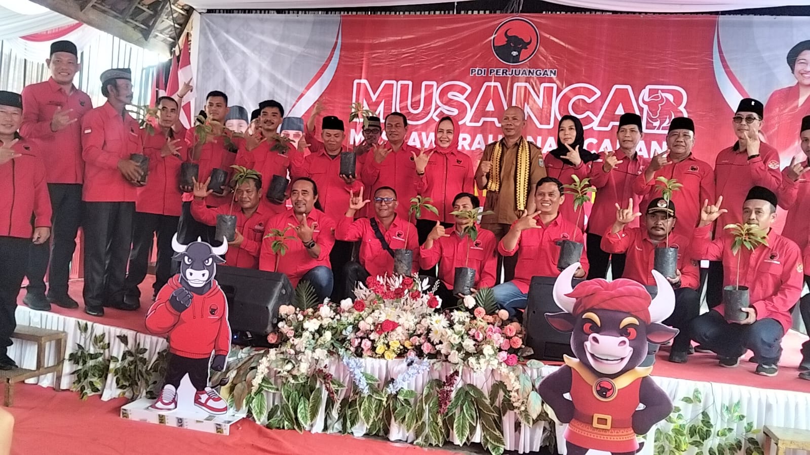 PDI Perjuangan Way Kanan Gelar Musancab dan Pendidikan Politik, Winarti Tekankan Struktur Kuat dan Gerakan Merawat Pertiwi