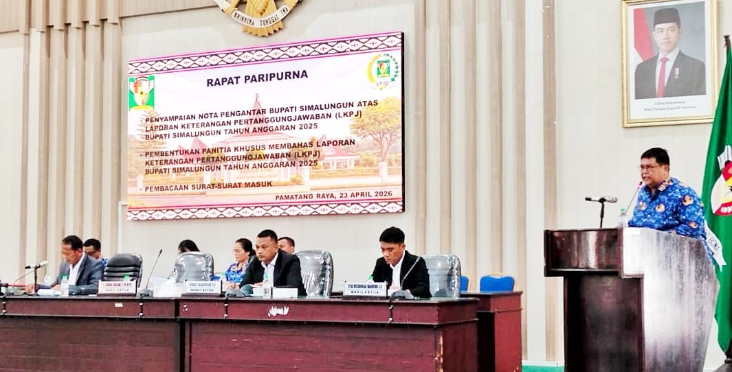 Pemkab Simalungun Sampaikan Nota Pengantar LKPJ Tahun Anggaran 2025 Ke DPRD
