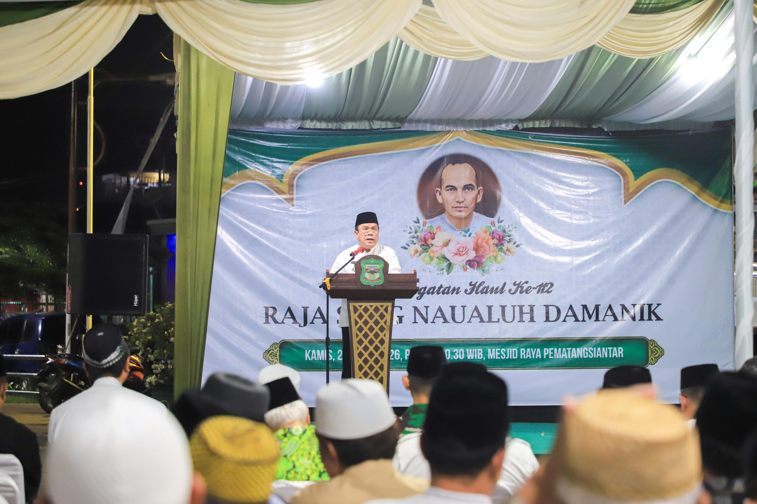 Wali Kota Pematangsiantar, Ketua TP PKK Ny Liswati Wesly Silalahi Serta Forkopimda Plus Mengikuti Haul ke-112 Raja Sang Naualuh Damanik
