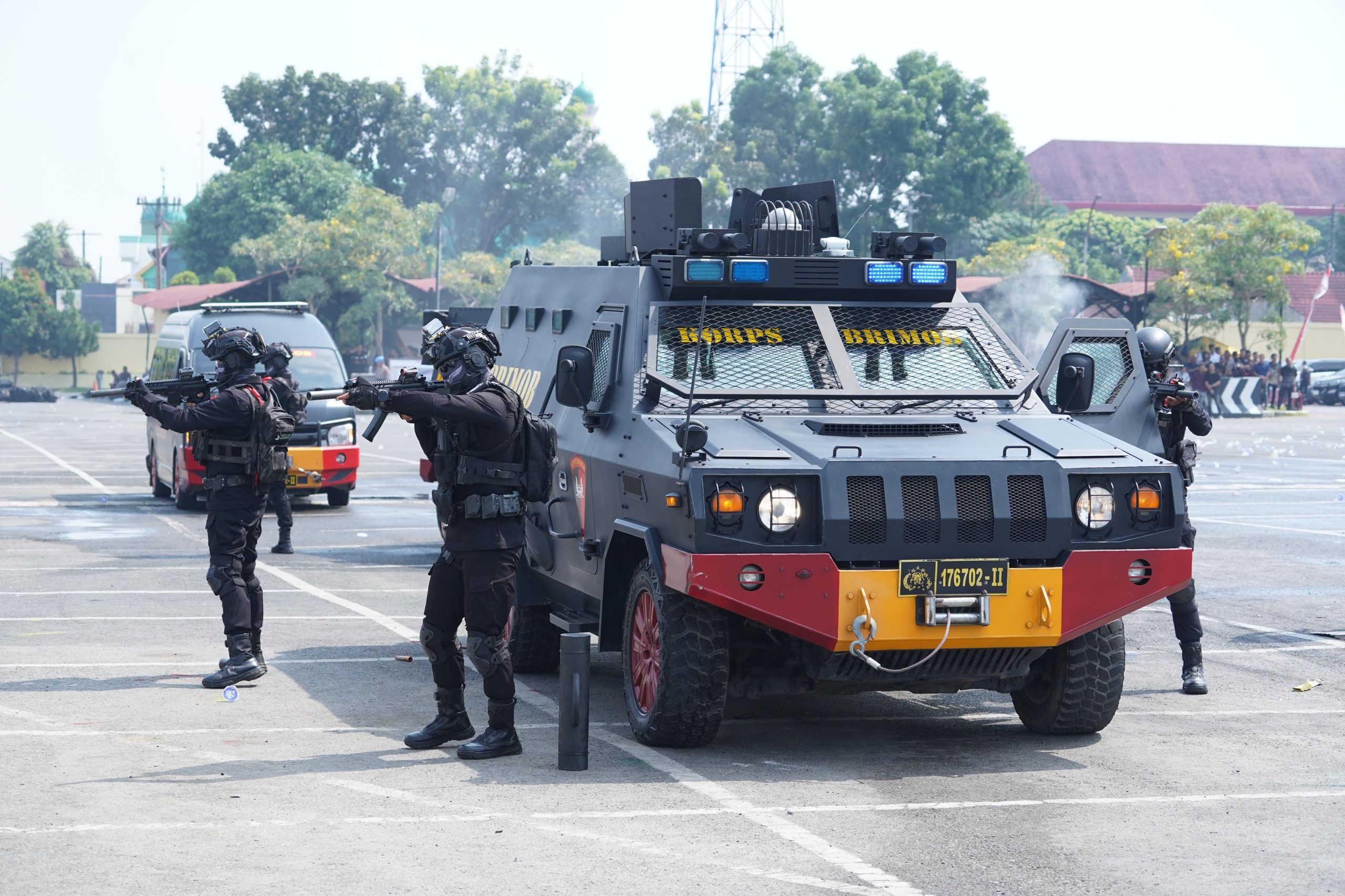 Simulasi Sispamkota Digelar di Mapolda Sumut, Wujud Sinergi Total Pengamanan Kamsel Tibcarlantas Kota Medan Simulasi Sispamkota Digelar di Mapolda Sumut, Wujud Sinergi Total Pengamanan Kamsel Tibcarlantas Kota Medan