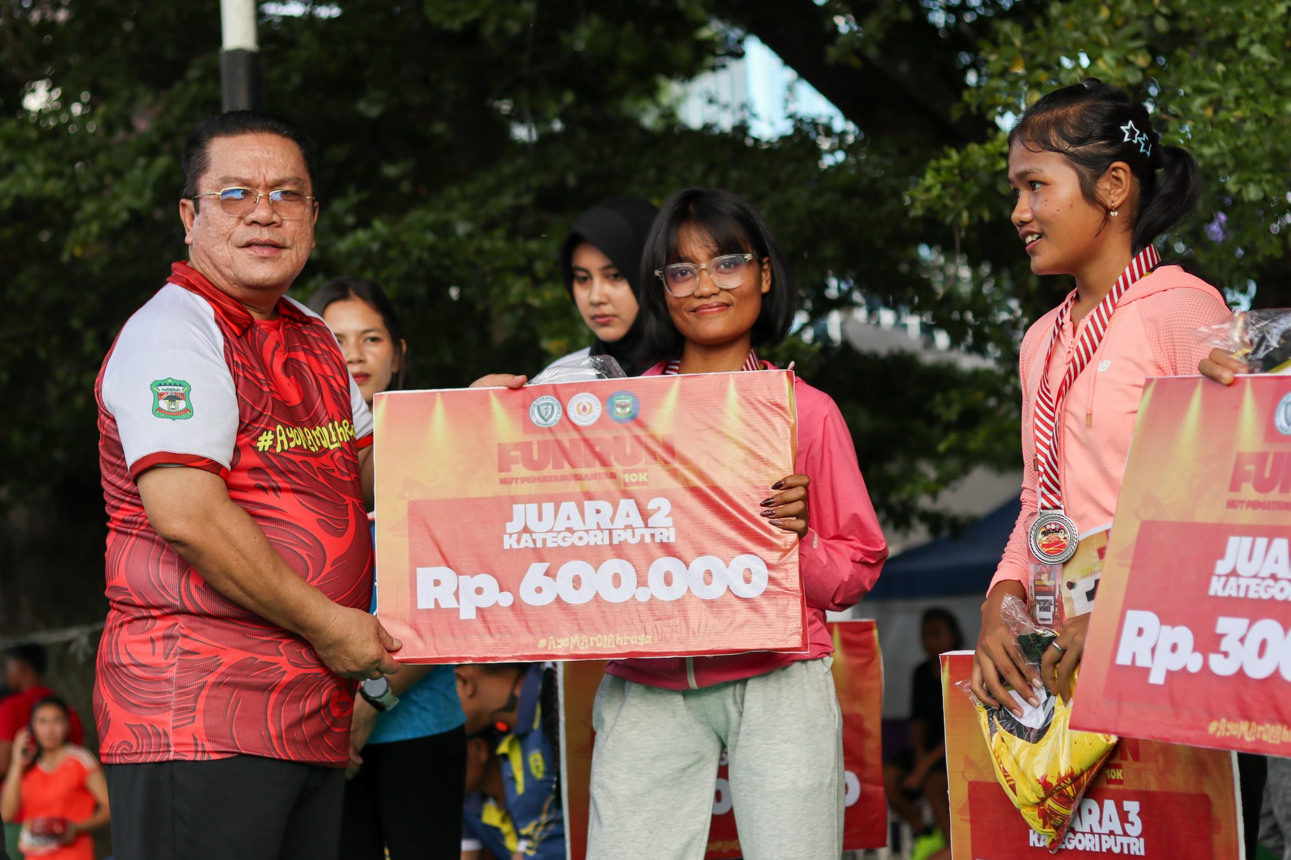 Wali Kota Wesly Silalahi Hadiri Fun Run 7K. Fun Run di Lapangan Adam Malik Pematangsiantar