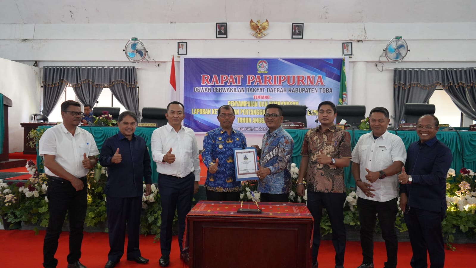 Rekomendasi DPRD Jadi Masukan, Evaluasi dan Motivasi Bagi Pemkab Toba