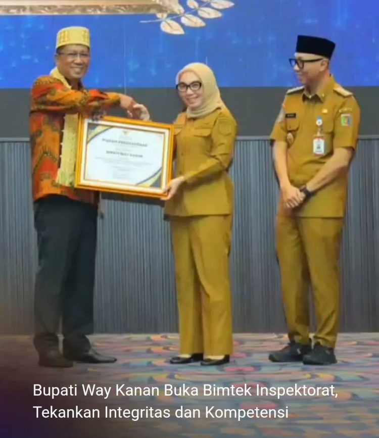 Bupati Way Kanan Buka Bimtek Inspektorat, Tekankan Integritas dan Kompetensi