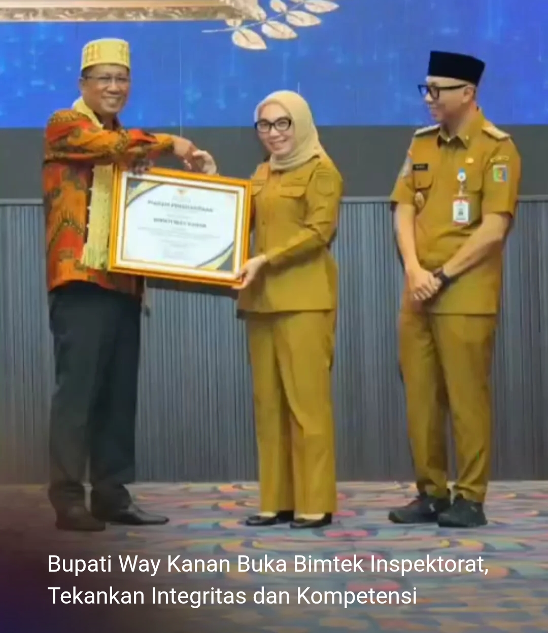 Bupati Way Kanan Buka Bimtek Inspektorat, Tekankan Integritas dan Kompetensi