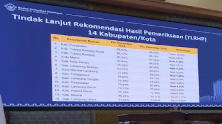 Pemkab Way Kanan Serahkan LKPD 2025 ke BPK, Catat Kenaikan Tertinggi TLLHP di Lampung
