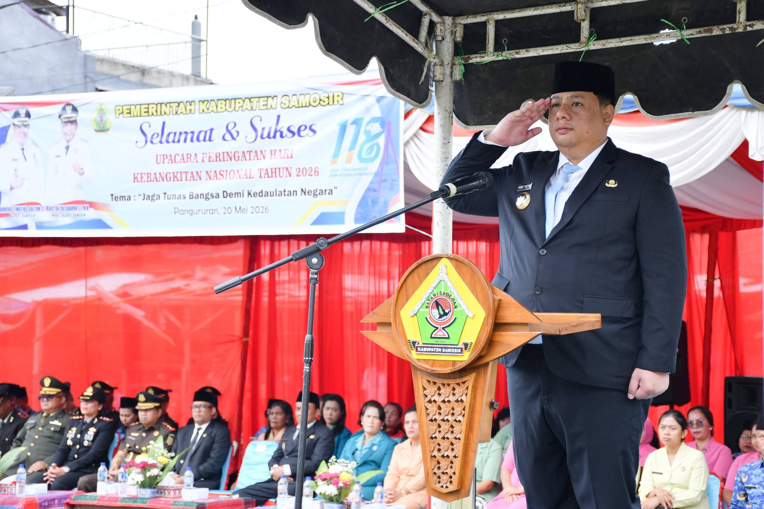 Bupati Samosir Pimpin Upacara Harkitnas 2026, Ajak Generasi Muda Bangkit di Era Digital