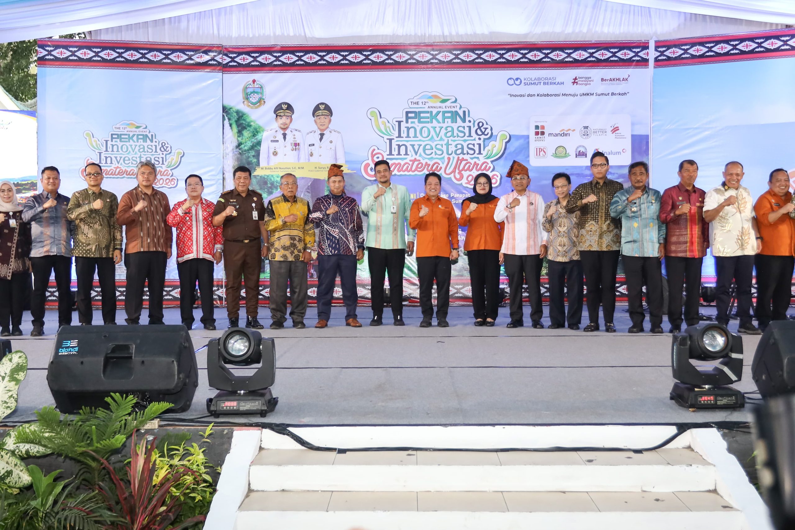Wali Kota Pematangsiantar Bersama Gubernur Sumut Dan Para Kepala Daerah Hadiri Pembukaan Pekan Inovasi Investasi Sumatera Utara