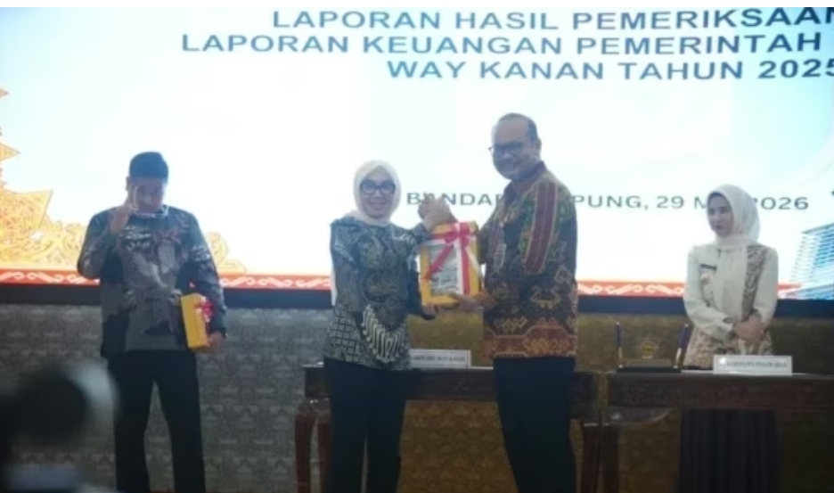 Raih WTP Ke-16, Bupati Ayu Asalasiyah: Ini Pengakuan Kualitas Pengelolaan Keuangan Way Kanan