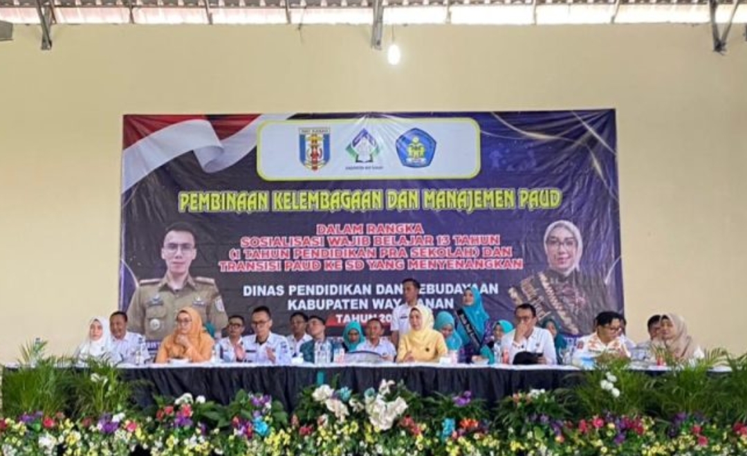 Pemkab Way Kanan Kukuhkan Bunda PAUD Kecamatan dan Kampung, Perkuat Layanan Pendidikan Anak Usia Dini