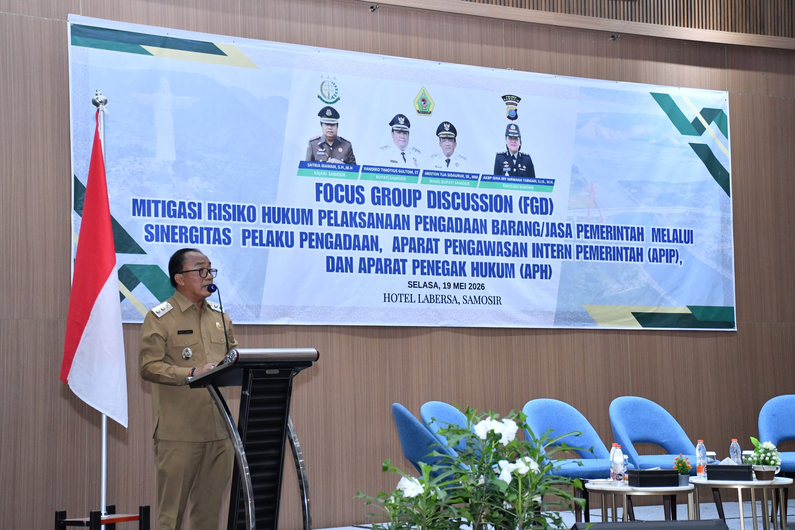 Mitigasi Risiko Hukum Pengadaan Barang dan Jasa, Pemkab Samosir Perkuat Sinergi Bersama APIP dan APH