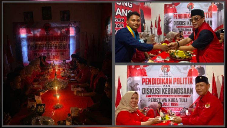 DPC PDI Perjuangan Kabupaten Way Kanan Gelar Refleksi 30 Tahun Peristiwa Kudatuli