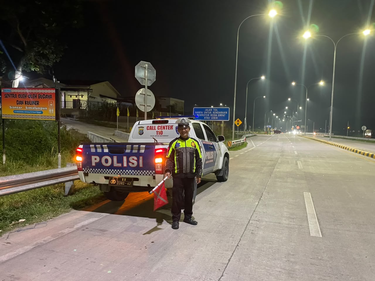 Satlantas Simalungun Gelar Blue Light Patrol Antisipasi Balap Liar dan Begal di Jalur Siantar-Saribudolok