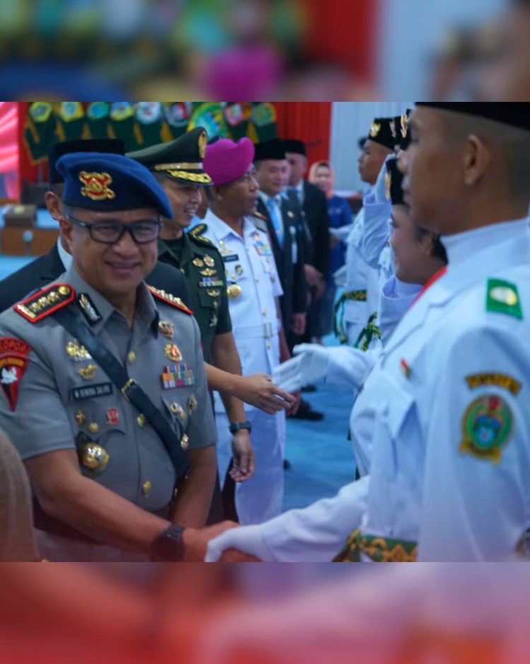 Apresiasi Generasi Tangguh Penjaga Merah Putih, Dansat Brimob Polda Sumut Hadiri Pengukuhan Paskibraka Sumut 2026