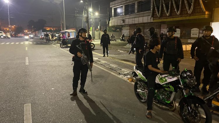 Balap Liar Dibubarkan, Brimob Sumut dan Polrestabes Medan Sisir Jalanan Kota
