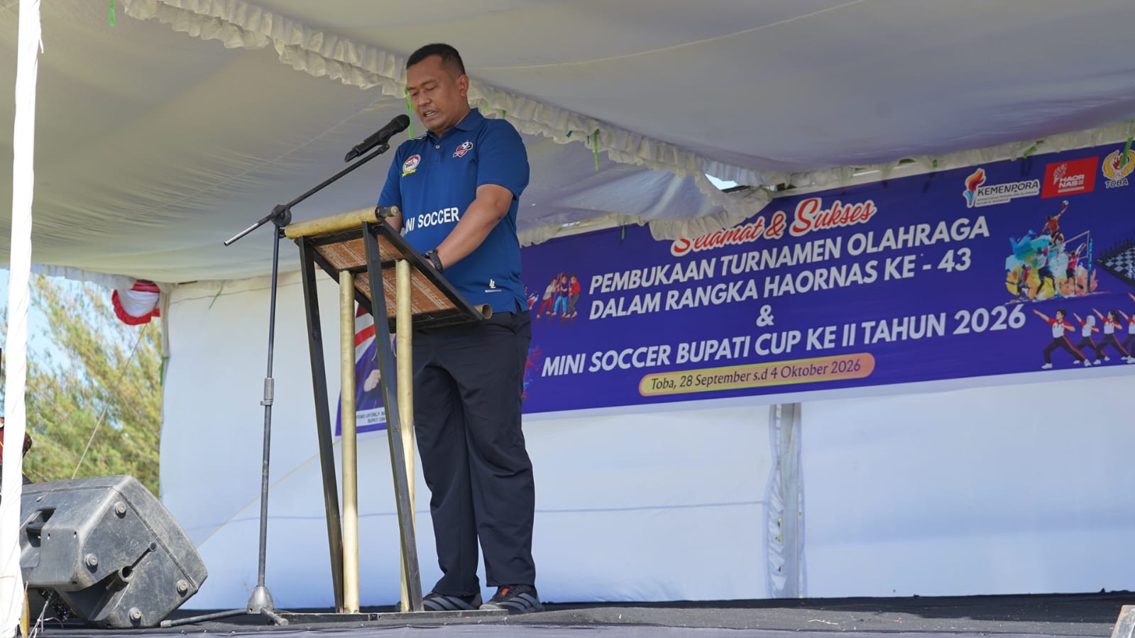Turnamen Olahraga Haornas ke-43 dan Mini Soccer Bupati Cup II Toba Tahun 2026 Resmi Dibuka