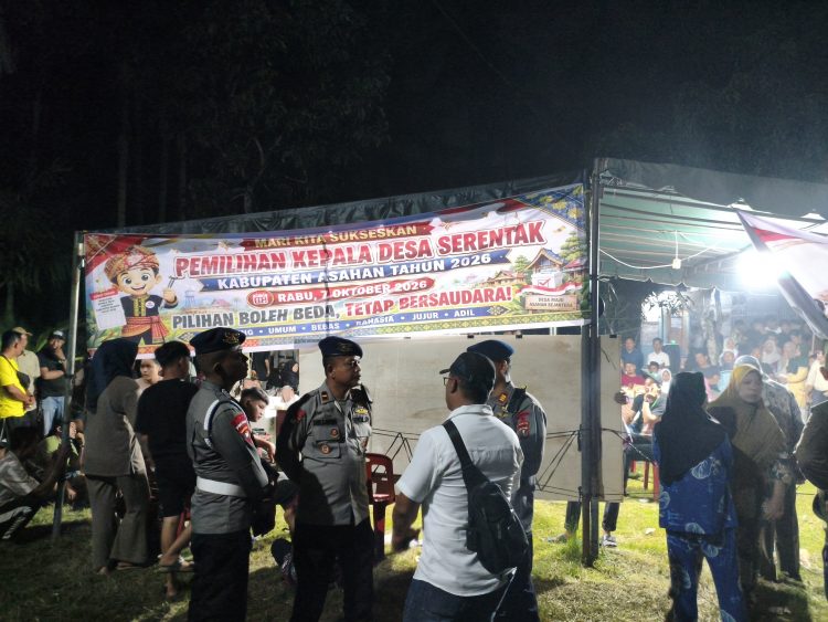 Jaga Kondusivitas Pilkades, Brimob Polda Sumut Kawal Rekapitulasi Suara di Asahan