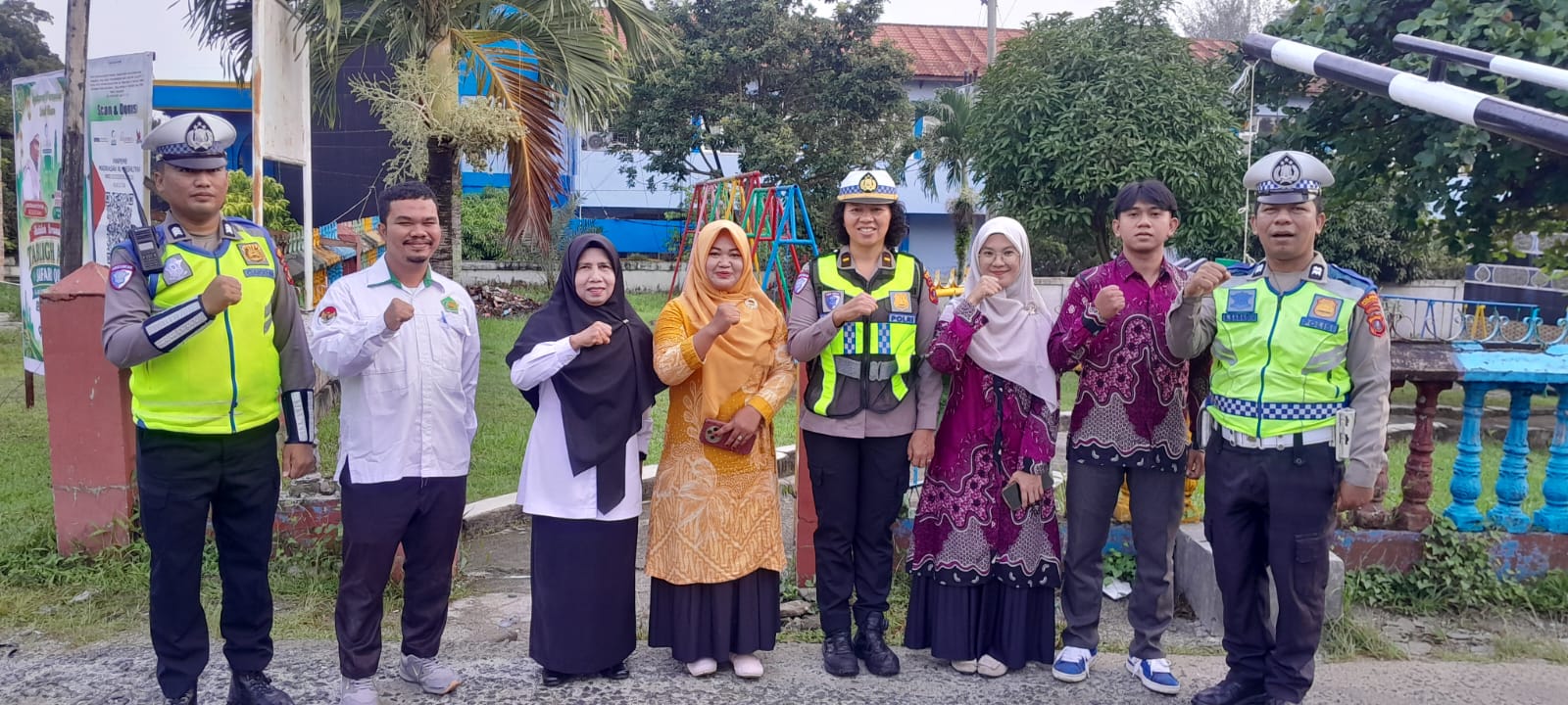 Sat Lantas Polres Pematangsiantar Silaturahmi di Sekolah Taman Asuhan dan AL Wasliya