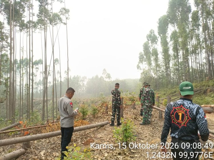 Cegah Karhutla, 50 Personel Brimob Sumut Gelar Patroli Gabungan di Wilayah Padang Lawas