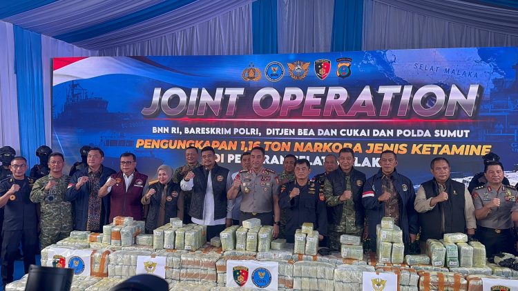 Kapolri Tinjau Pengungkapan 1,18 Ton Ketamine Di Selat Malaka, Sinergi Lintas Instansi Perkuat Perang Melawan Narkoba