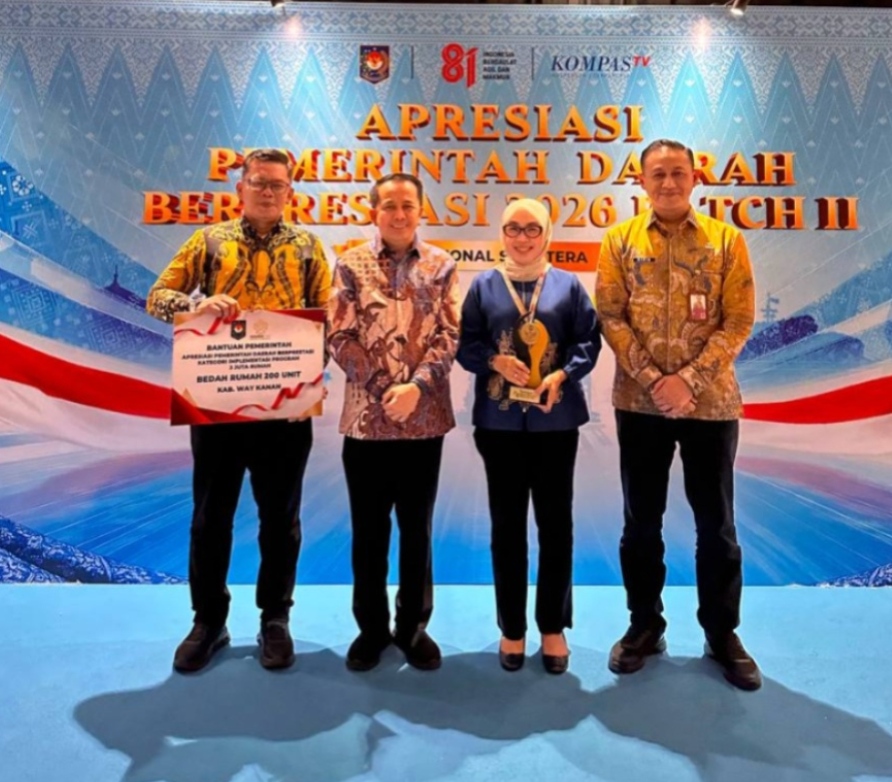 Way Kanan Raih Terbaik Il Implementasi Program 3 Juta Rumah Regional Sumatera