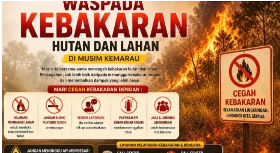 Bupati Way Kanan Imbau Warga Tingkatkan Waspada Karhutla