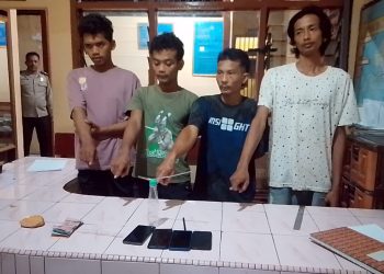 Keempat tersangka beserta barang bukti telah diserahkan ke Polsek Bangun resor Simalungun