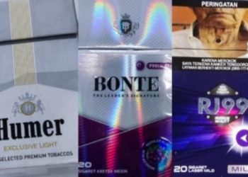 Sejumlah merk rokok keretek maupun rokok putih ilegal yang beredar luas di Wilayah Kabupaten Tangerang